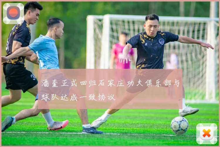 潘奎正式回归石家庄功夫俱乐部与球队达成一致协议